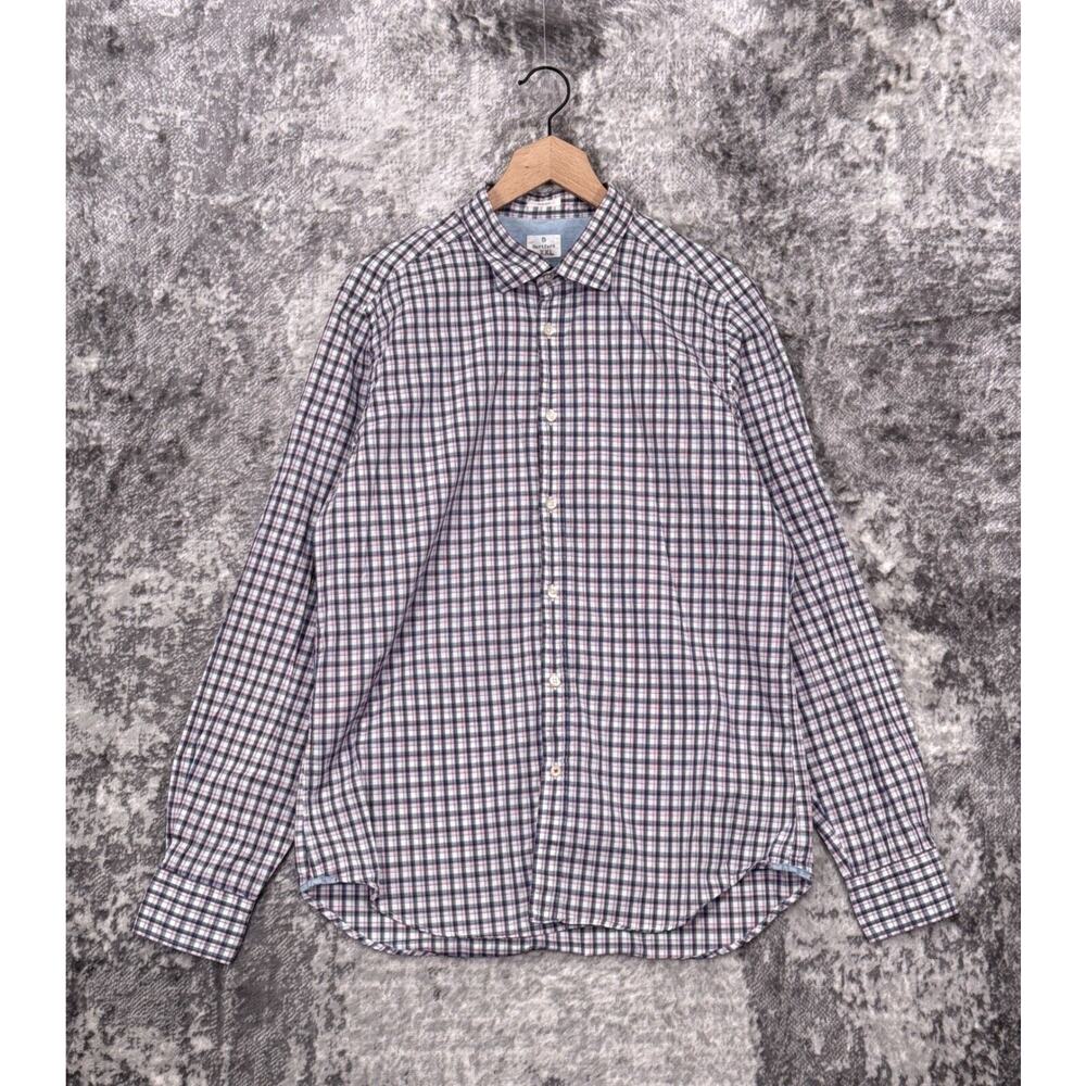 Hartford Shirt XXL Mens Plaid Slim Fit Long Sleeve Casual Button 2XL